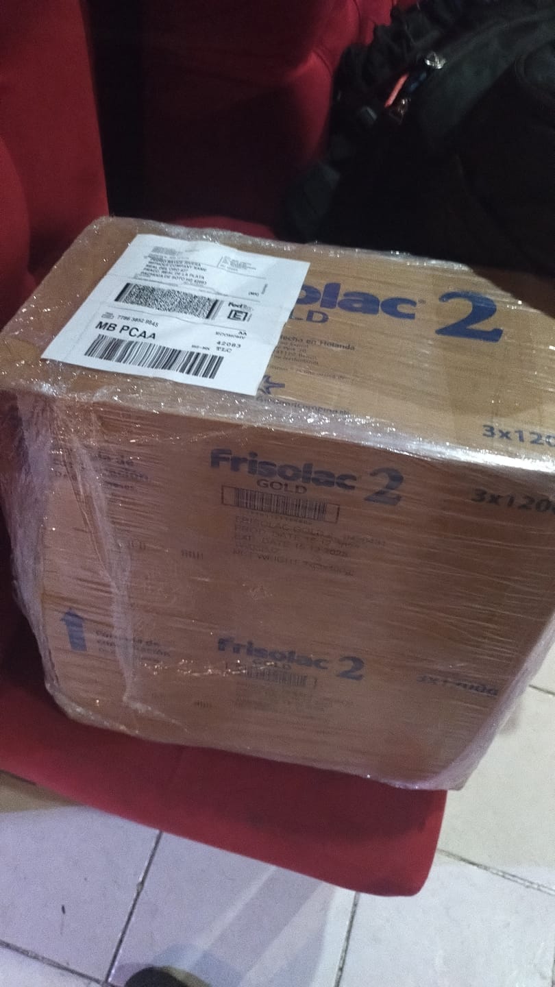 Customer photo review of Frisolac Gold 2 (6-12 Meses) 3 Pack 3.6 Kg
