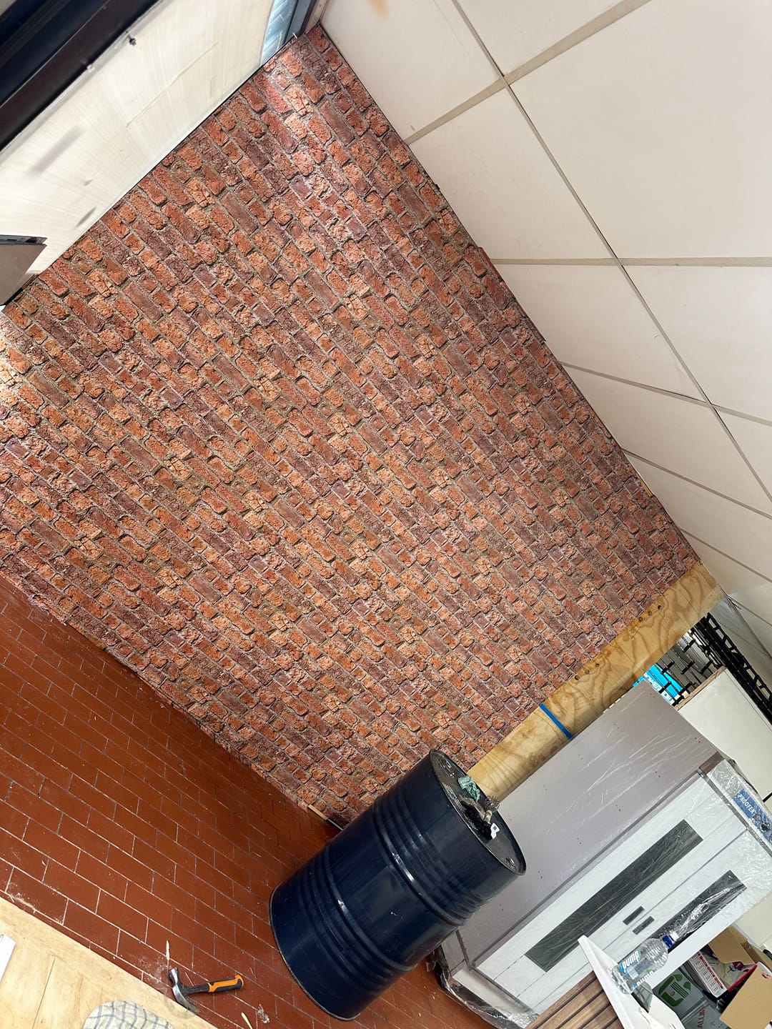 Customer photo review of Brick Wallpaper - Traditional