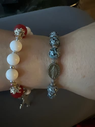 Customer photo review of FREE Vintage Miraculous Rosary Bracelet