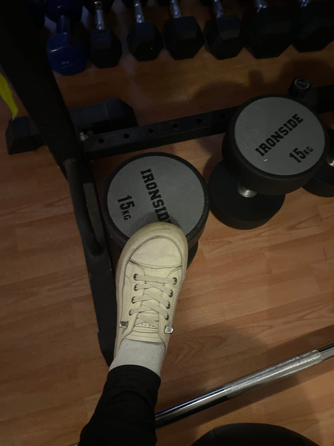 Customer photo review of Mancuerna Circular Premium 2.5 a 40 kg IRONSIDE (unidad)