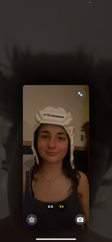 Customer photo review of Steeden Galaxy 12 Headgear (White)