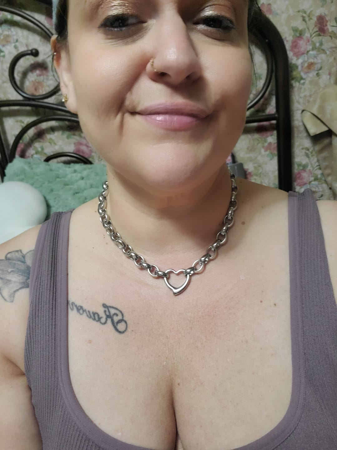 Customer photo review of Amanda Heart Necklace