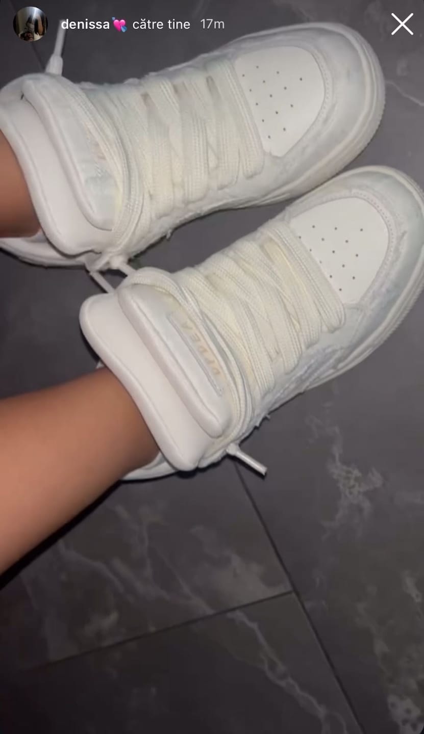 Customer photo review of Double Tongue Sneakers