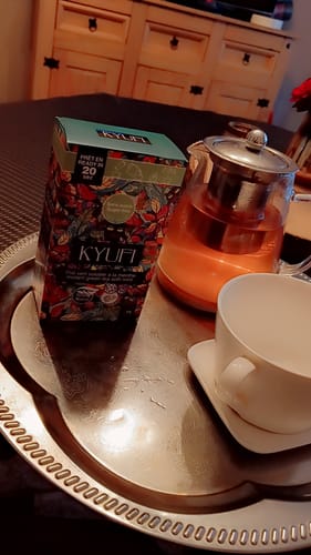 Customer photo review of Thé Vert Instantané À La Menthe - Sans Sucre