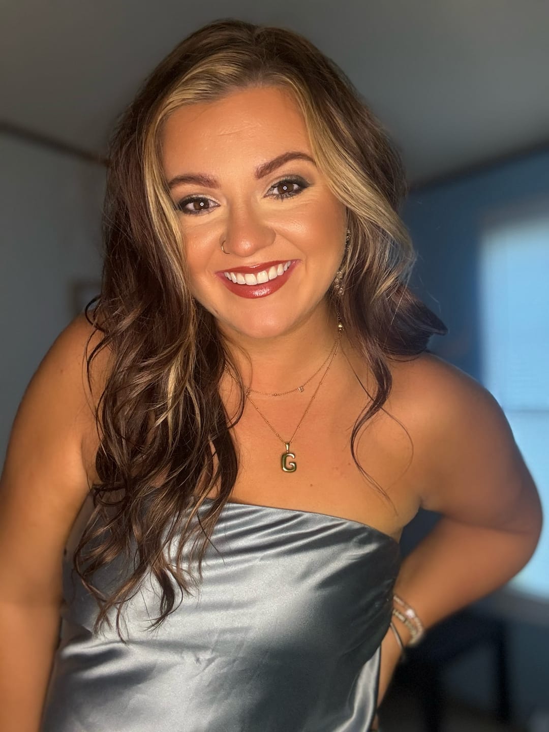 Customer photo review of Alphabet Necklace