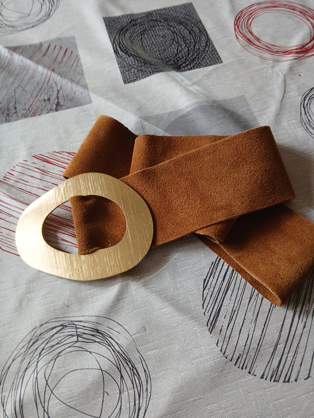 Customer photo review of Miya - Cintura in Pelle Camoscio con Fibbia Ovale