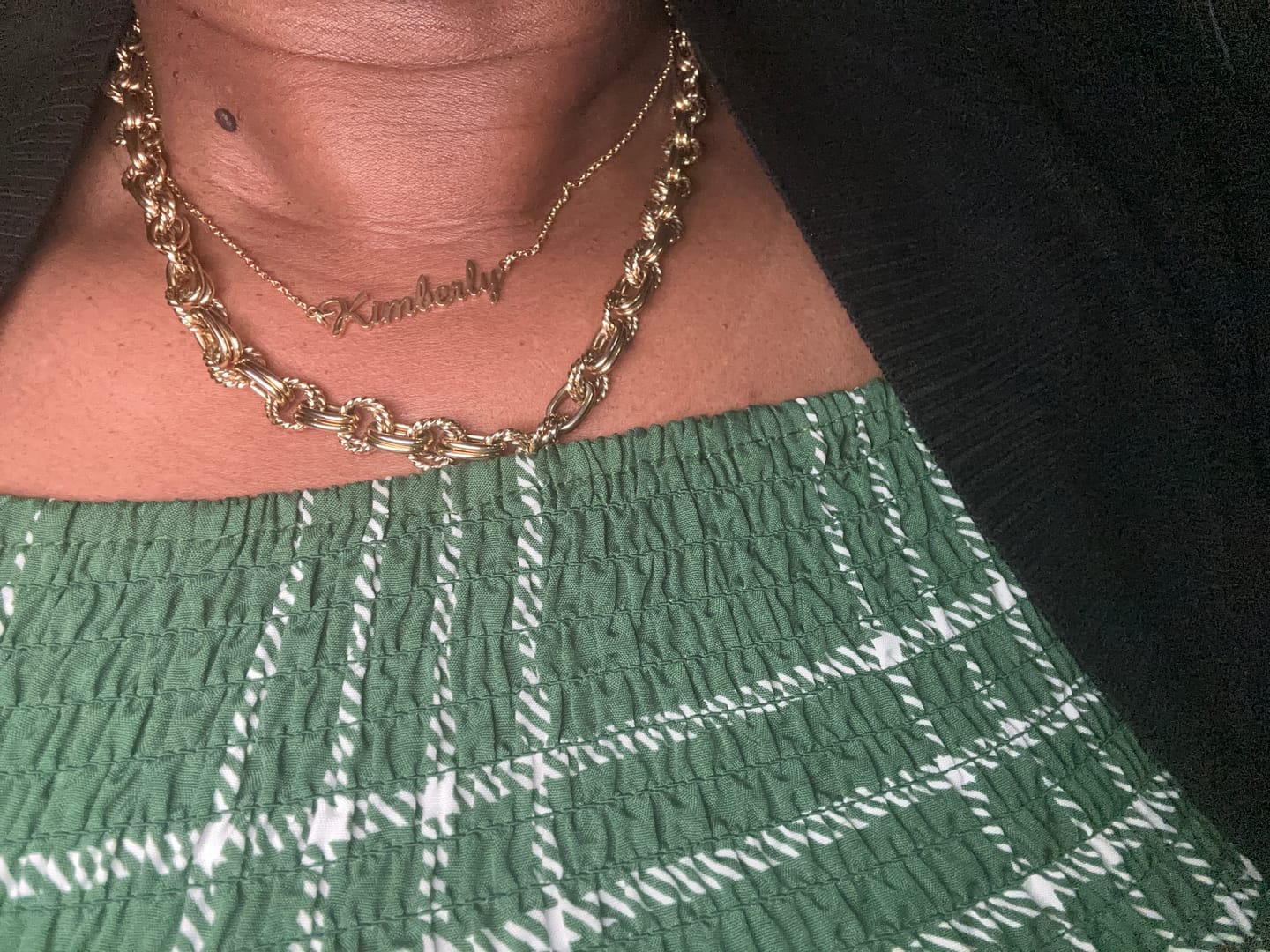 Customer photo review of Personalized Name Necklace
