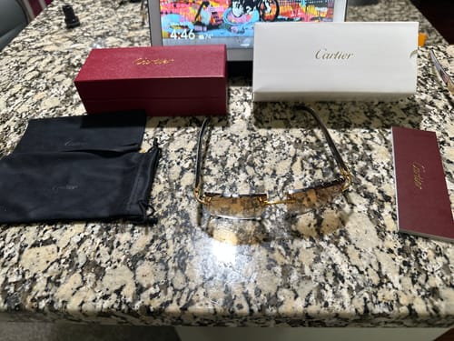 Customer photo review of Rimless buffs Sunglasses Detroit style
