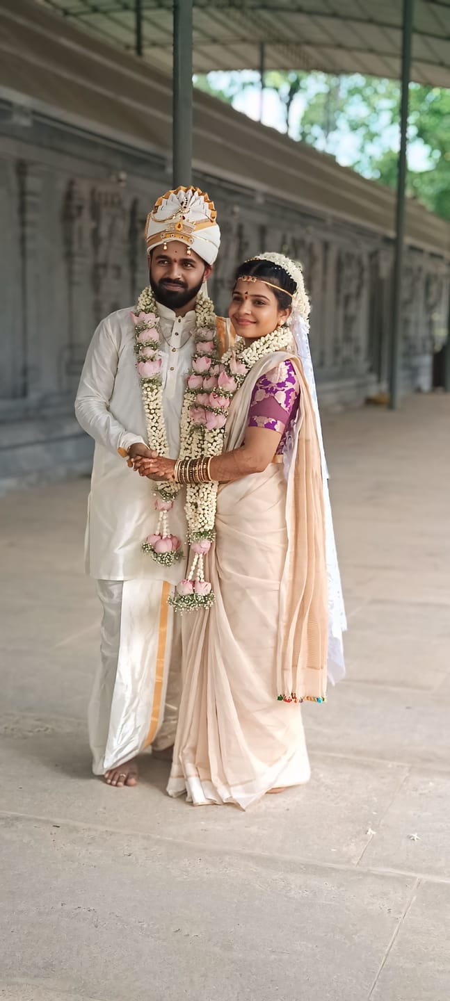 Customer photo review of Handloom Cotton Silk Chanderi Saree Off White Checks
