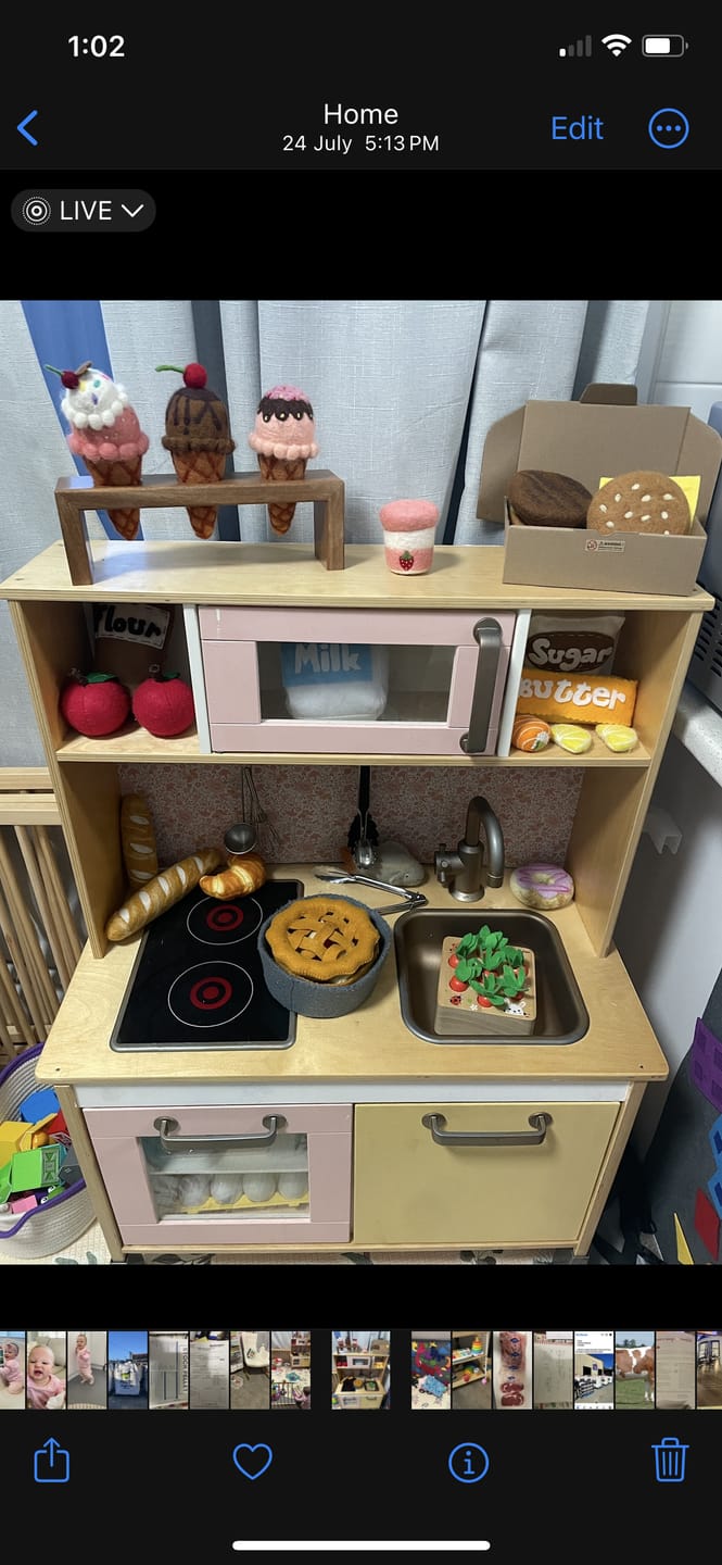 Customer photo review of Felt Baguette (Set of 2)