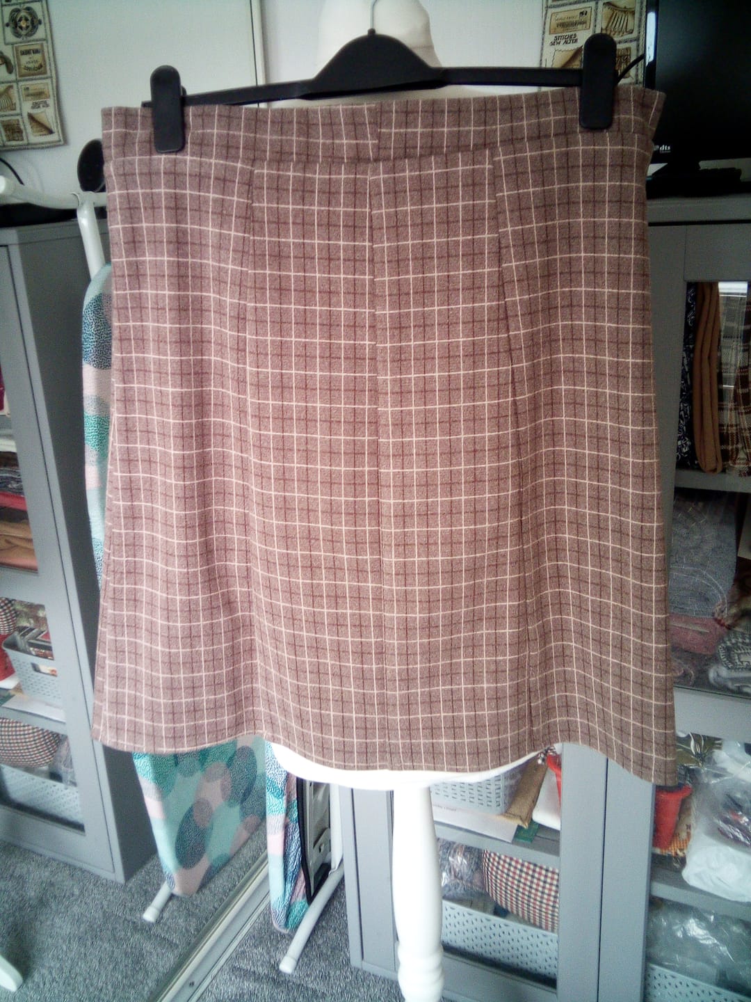 Customer photo review of Checkered Soft Wool Touch Fabric