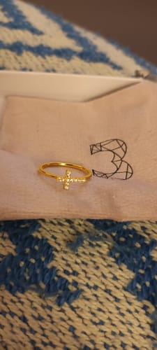 Customer photo review of "Cross" Ring