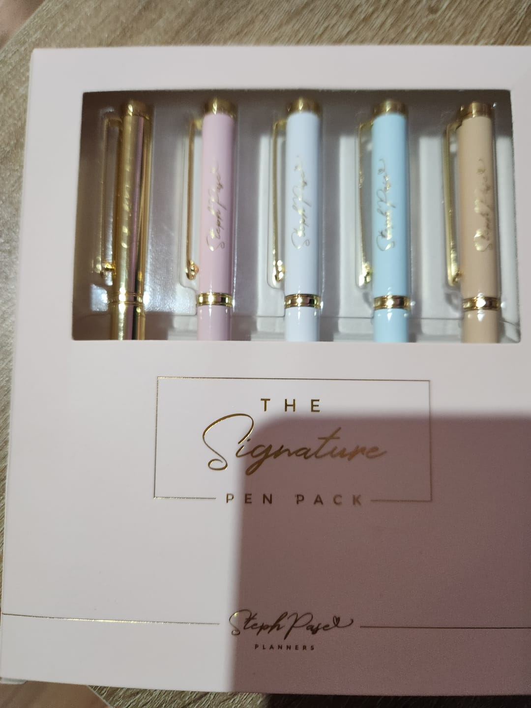 Customer photo review of The Signature Five Pen Pack GOLD