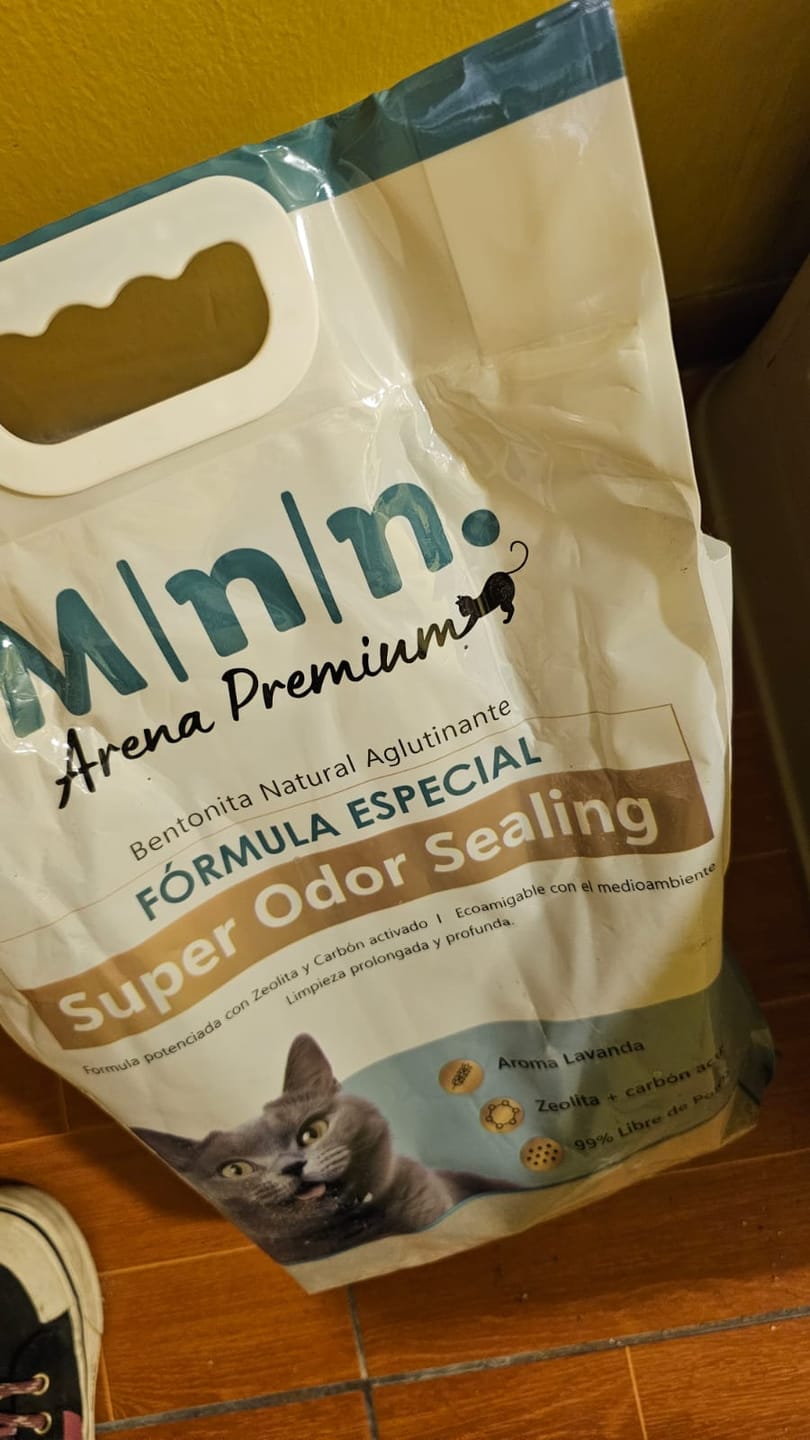 Customer photo review of Arena Minino 24kg - Carbón Activado [Nueva]