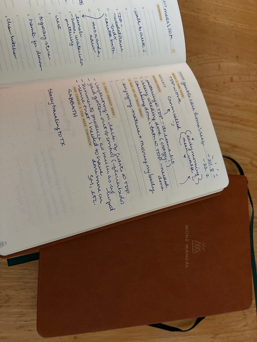 Customer photo review of Monk Manual™ 90-Day Planner