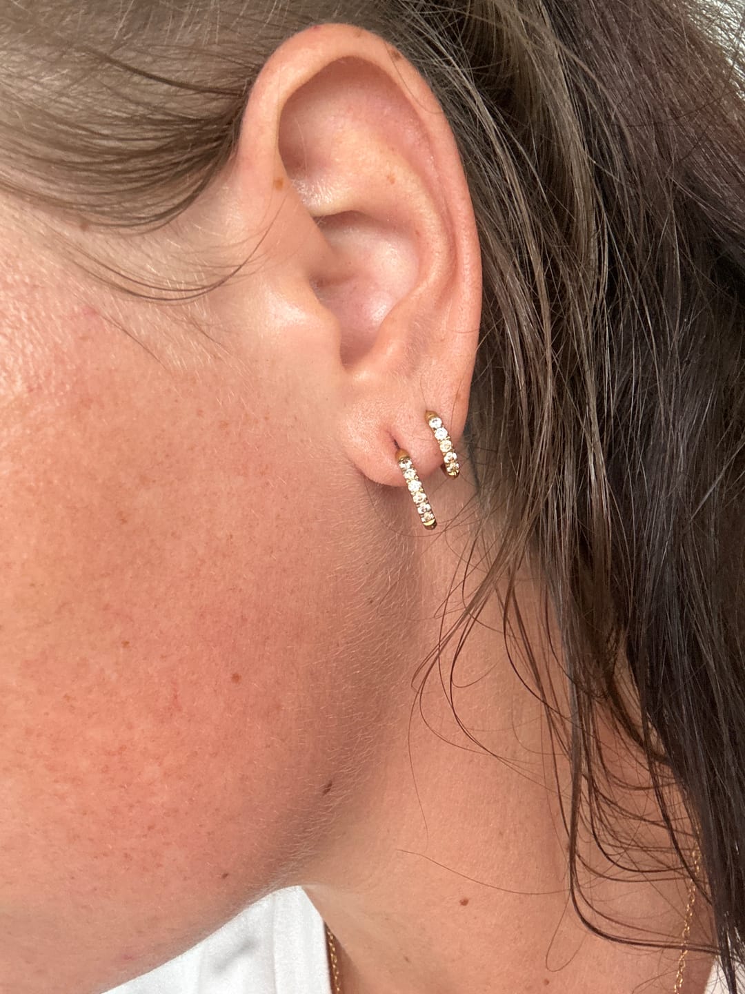 Customer photo review of Klara Ohrringe | 18K vergoldet