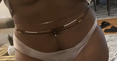 Customer photo review of Treasure Waist Beads