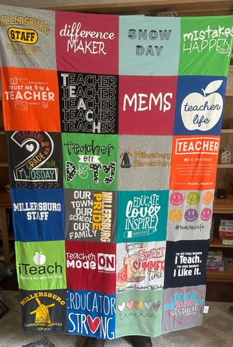 Customer photo review of Classic T-Shirt Blanket