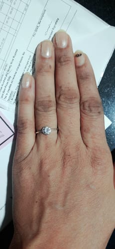 Customer photo review of Silver Lovely Moments Ring