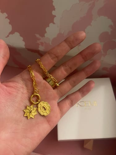 Customer photo review of Hashira Charm Necklace