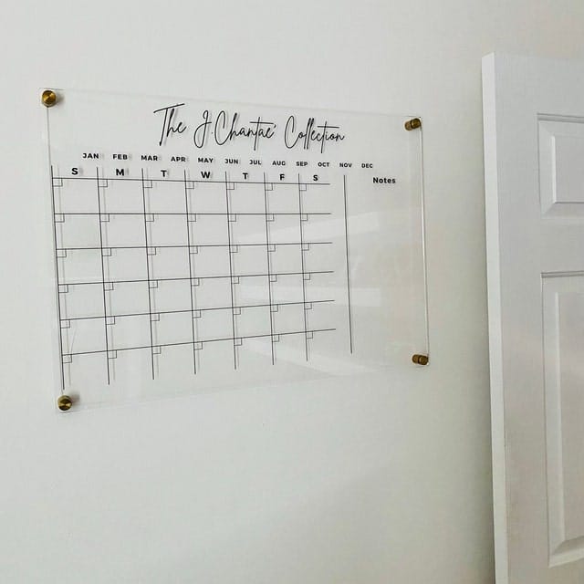 Customer photo review of Personalized Monthly Family Calendar with 1 Side Header