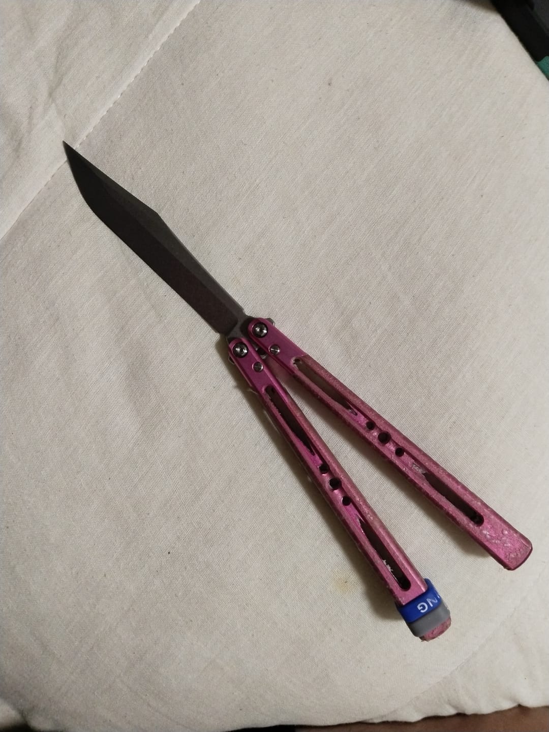 Customer photo review of APOCALYPSE TIANQI Cygnus clone Aluminum alloy handle bushing stainless steel blade