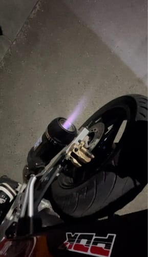 Customer photo review of Silenciador Universal Moto Símil Carbono 51mm