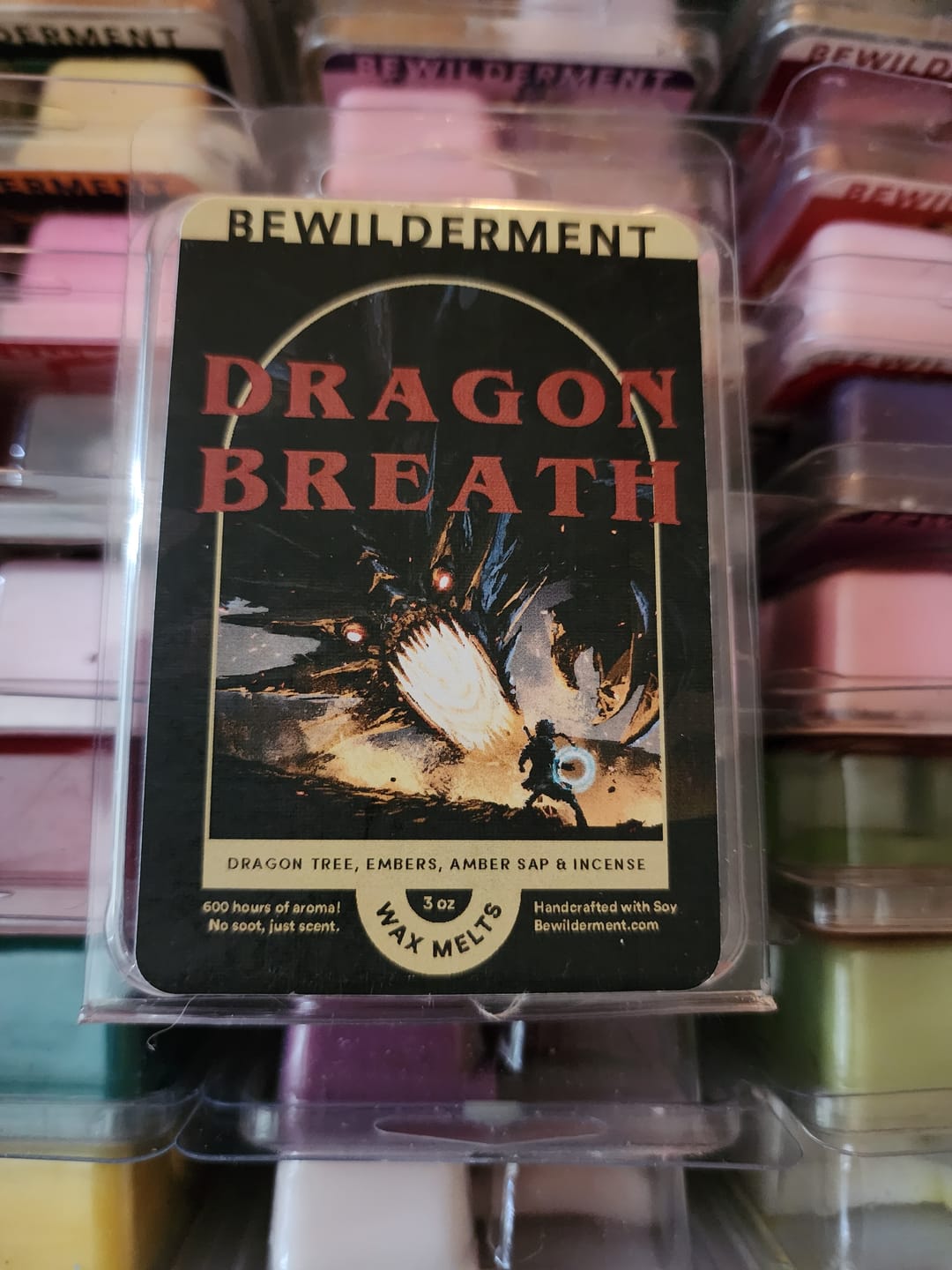 Customer photo review of Dragon Breath Wax Melts