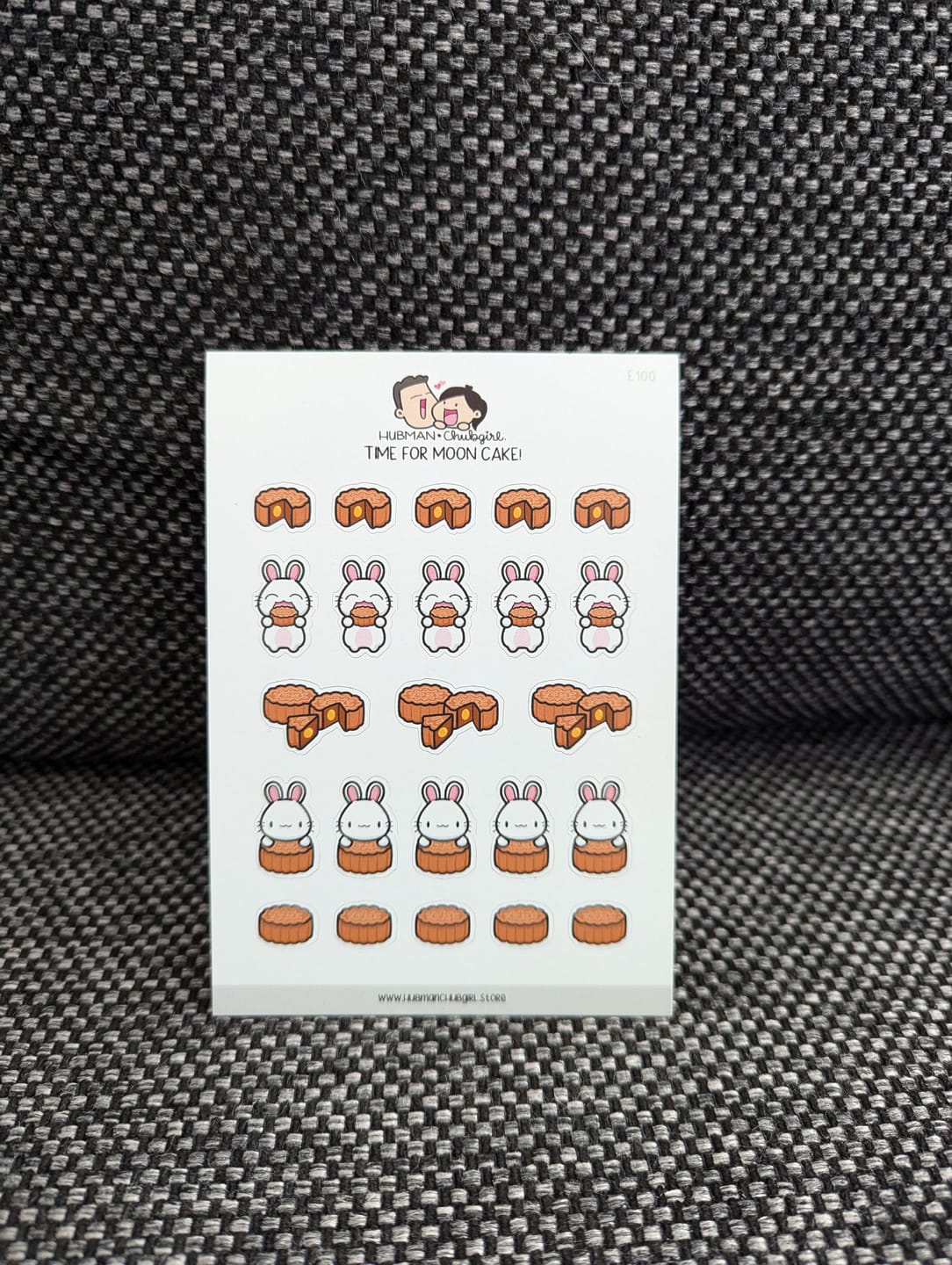 Customer photo review of Time For Moon Cake! Planner Stickers
