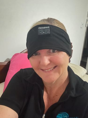 Customer photo review of CozyBand Wireless Headphones
