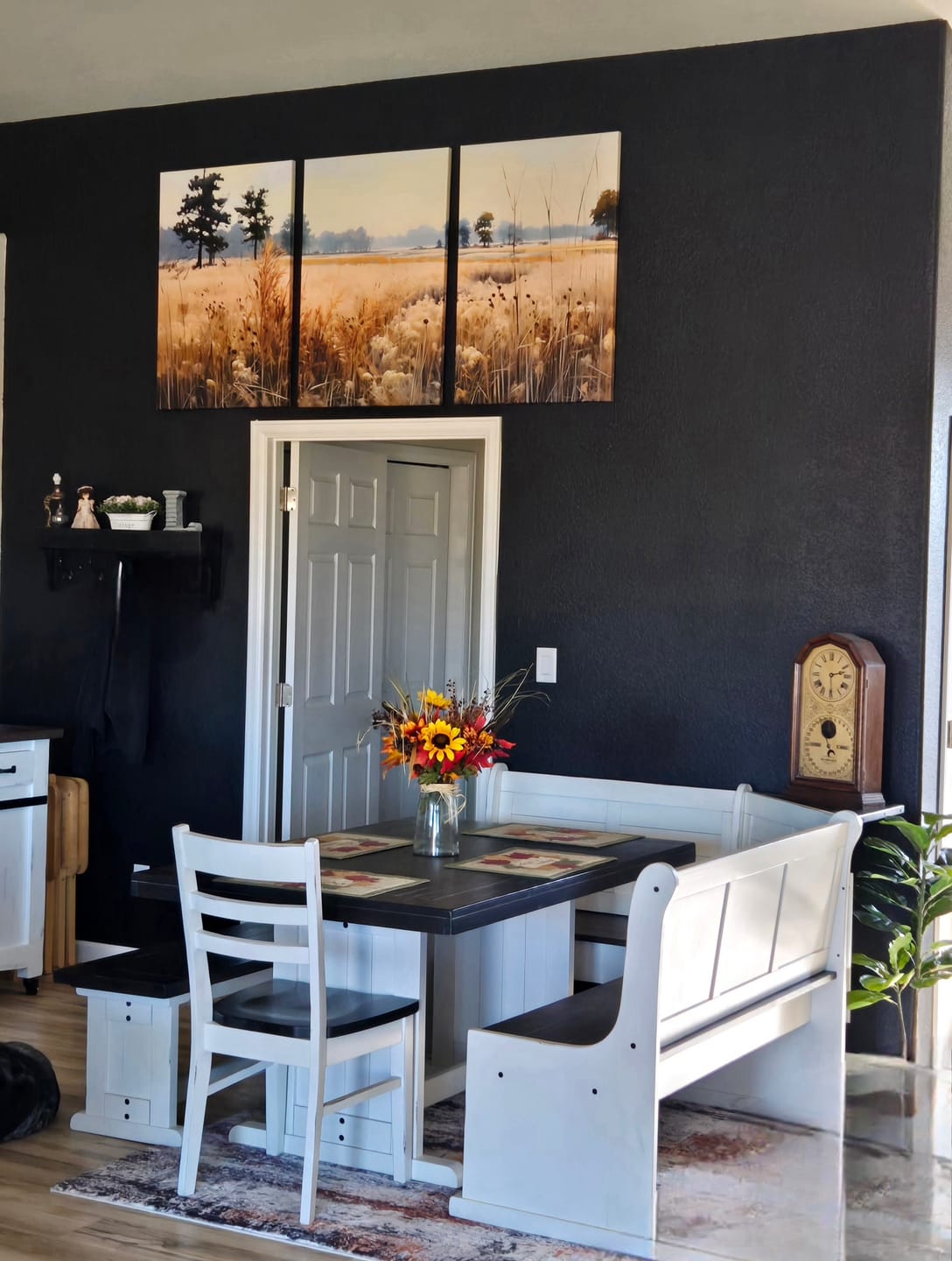 Customer photo review of Wildflower Field Landscape Oil Painting Wall Art Canvas Print