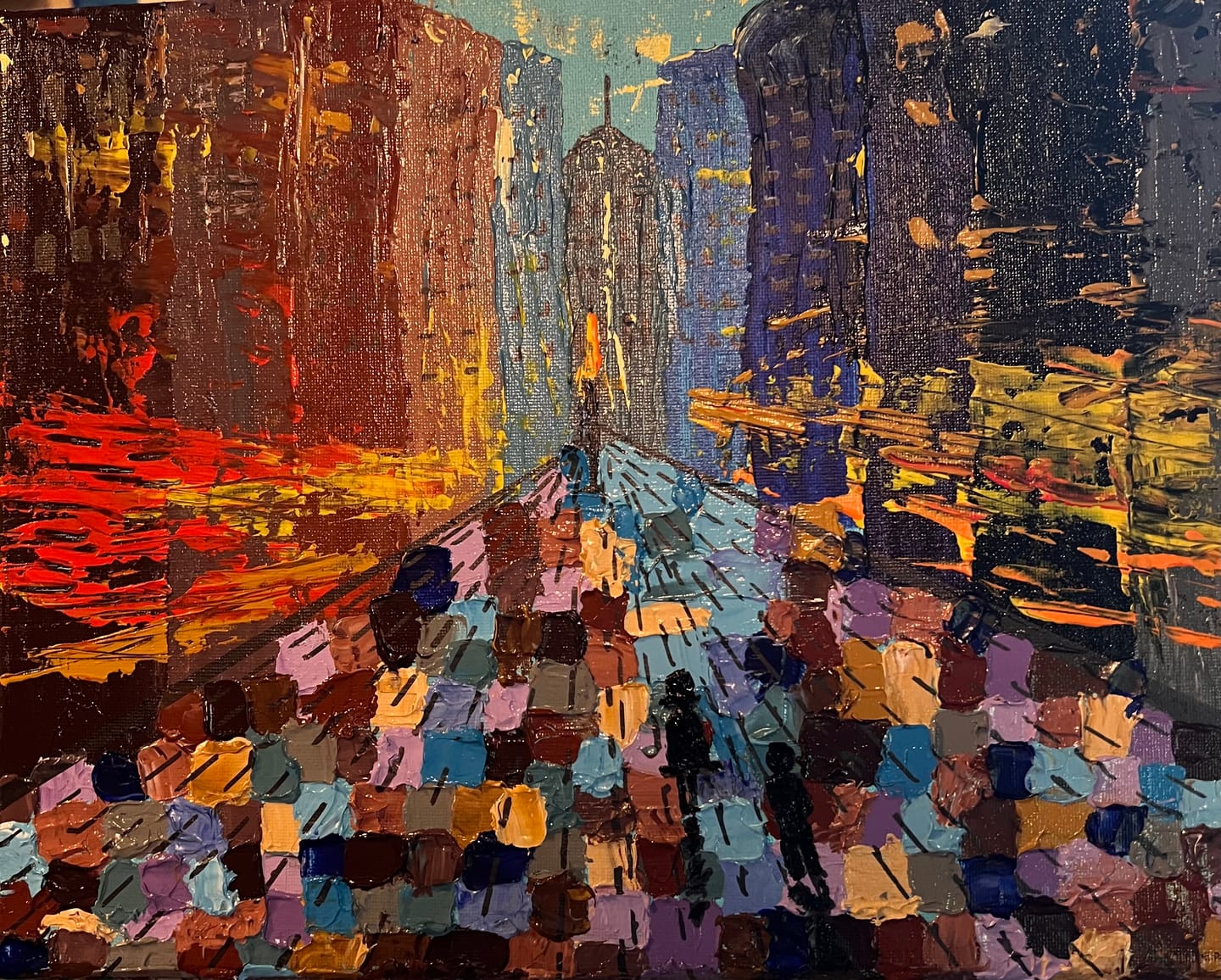 Customer photo review of 20 colors of paint in 4 ounce jars