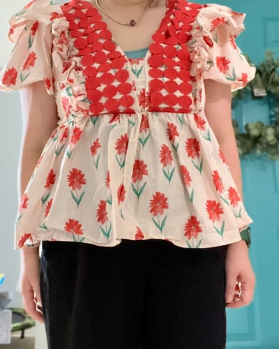 Customer photo review of Cherry Blossom Top