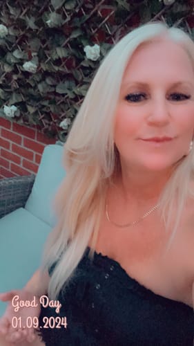 Customer photo review of Remy Human Hair Invisible Wire Extension - Silver Blonde