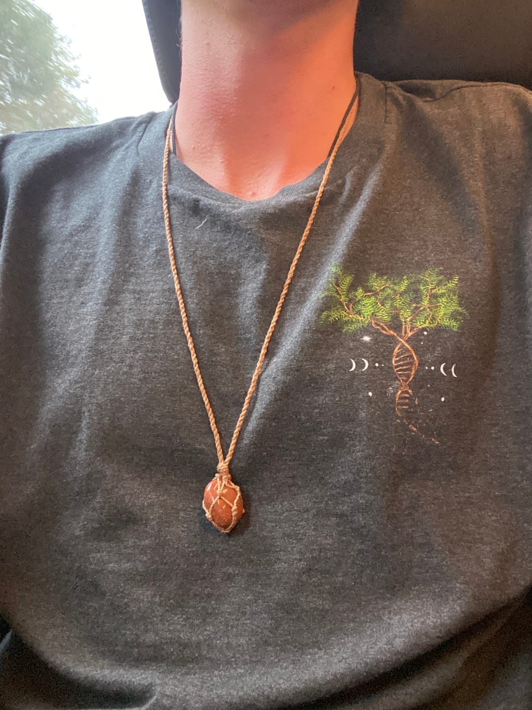 Customer photo review of Tree DNA Front- & Backprint - Herren Premium Bio Shirt