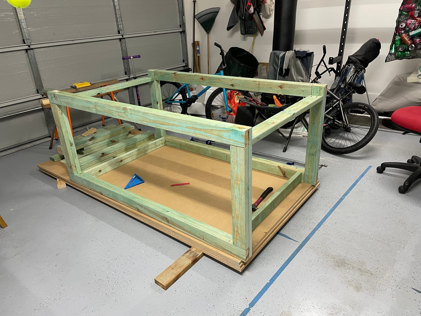 Customer photo review of The Versatile Garage Shop Workbench - Digital Download