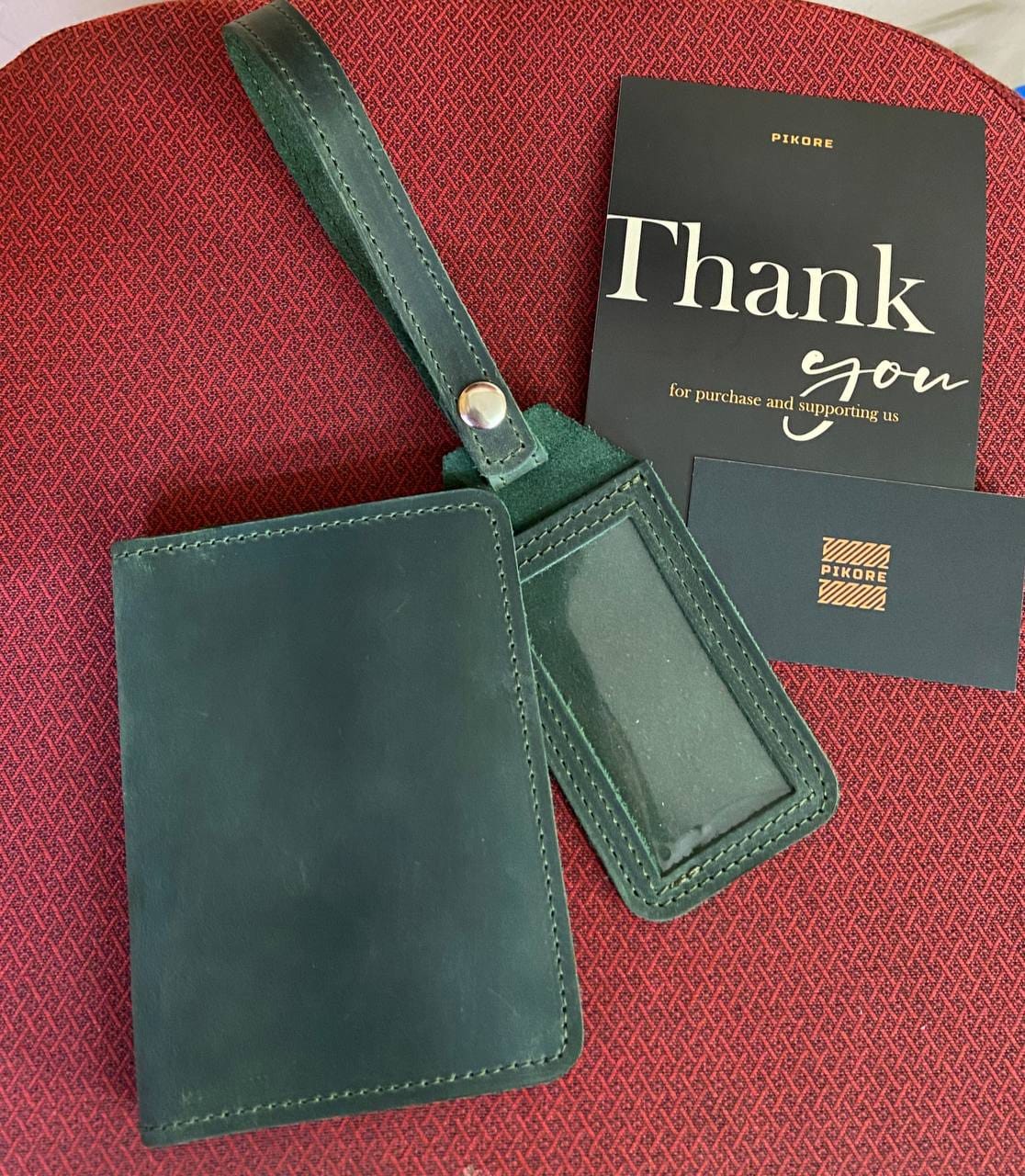 Customer photo review of Passport Holder & Luggage tag