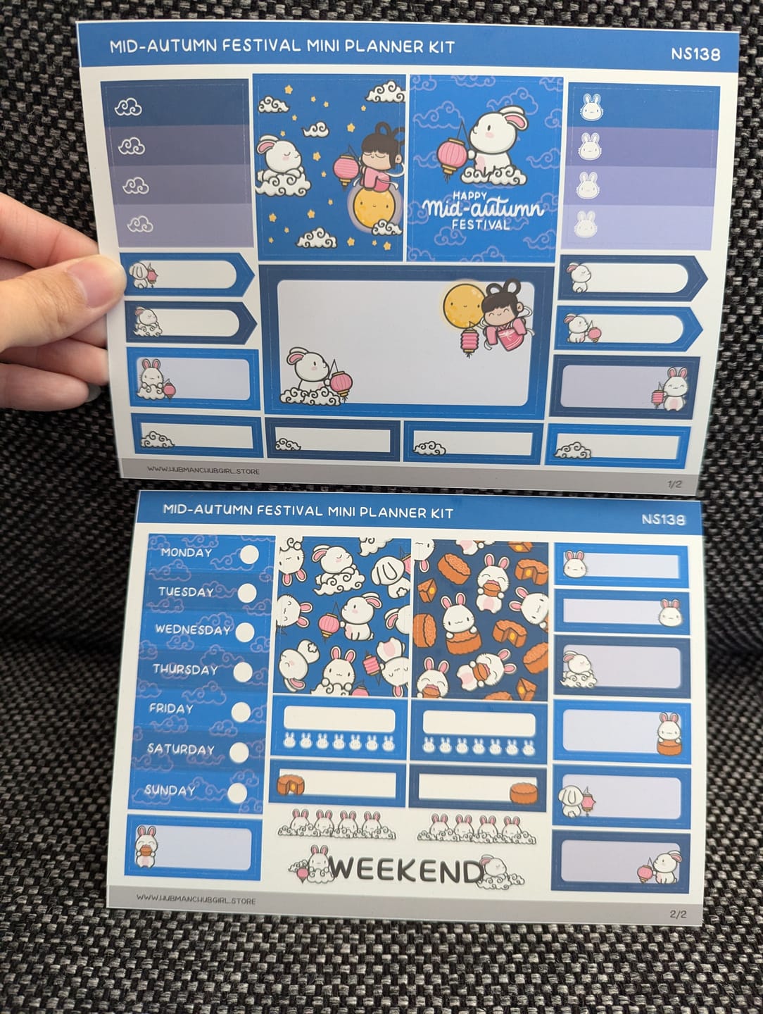 Customer photo review of Mid-Autumn Festival Mini Planner Kit (Set of 2)