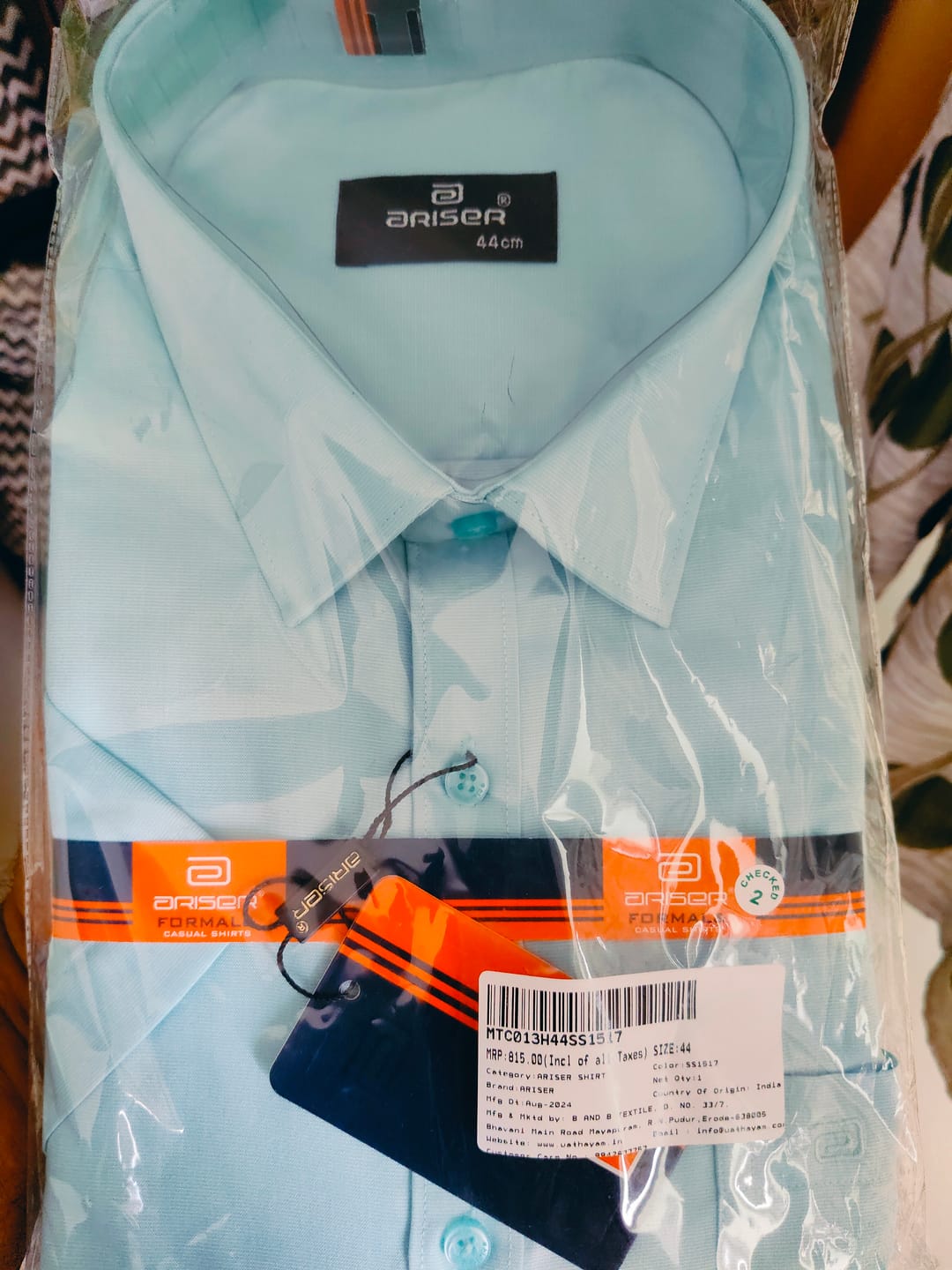 Customer photo review of Super Soft - Mild Blue Formal Shirts for Men | Ariser