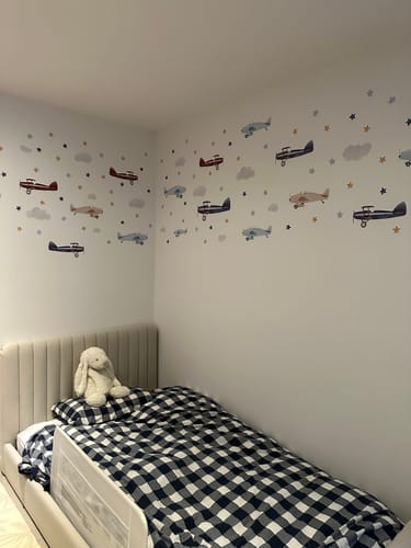 Customer photo review of Up in the Sky Decal Set