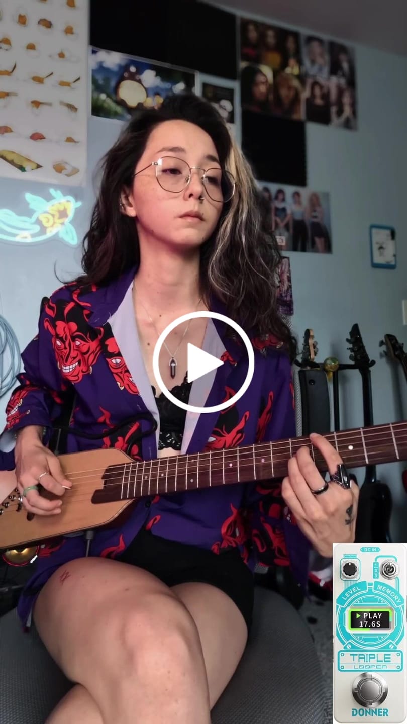 Customer video review of Donner HUSH-I Pro Guitare Modes sonores multiples Guitare de voyage portable