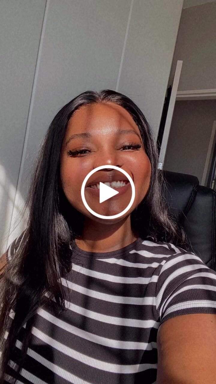 Customer video review of Wear And Go 18 - 32 inch 5x5 Lace Frontal Closure Glueless Straight Wig