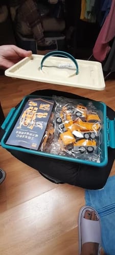 Customer photo review of Magnetic Transform Engineering Car Toy