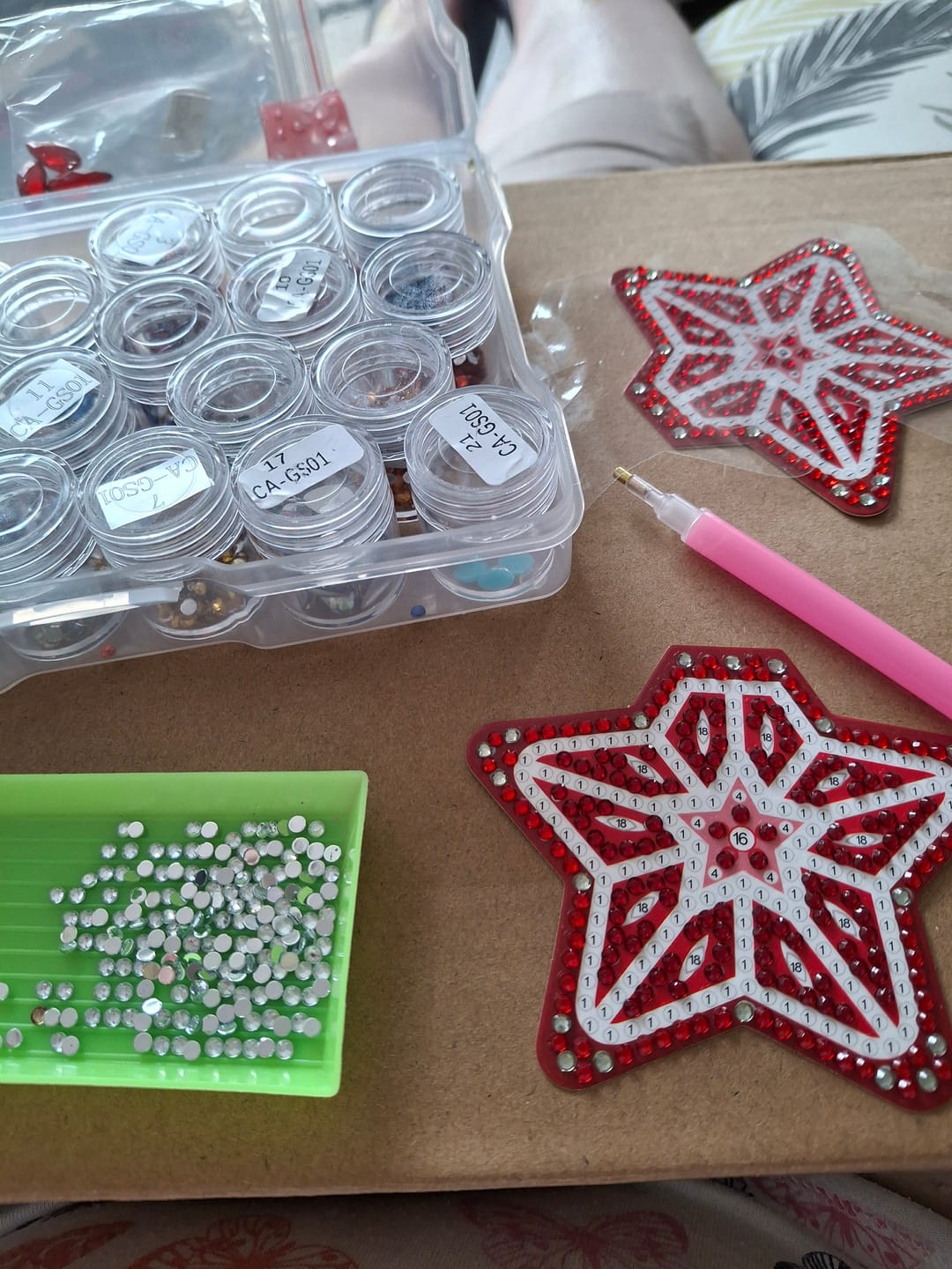 Customer photo review of "Christmas" Fillable Bauble Crystal Art Kit