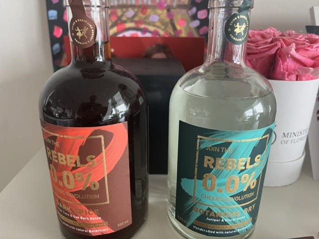 Customer photo review of REBELS 0.0% BOTANICAL DRY (alcohol-free Gin Alternative)