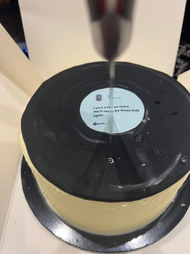 Customer photo review of 6 x 7 cm Round Cookie Custom Edible Icing Images