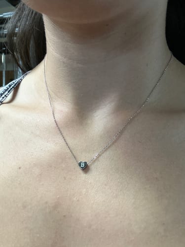 Customer photo review of Mini Heart Pendant