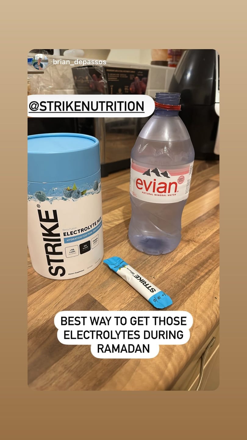 Customer photo review of Strike Electrolyte Mix