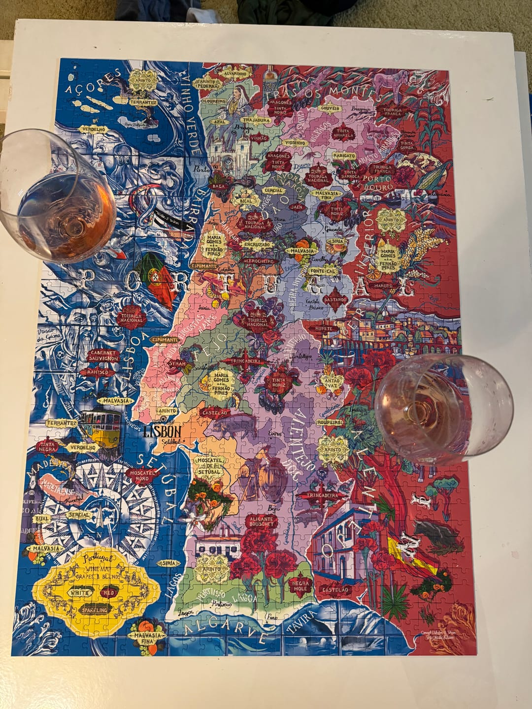 Customer photo review of Wine Puzzle - Portugal