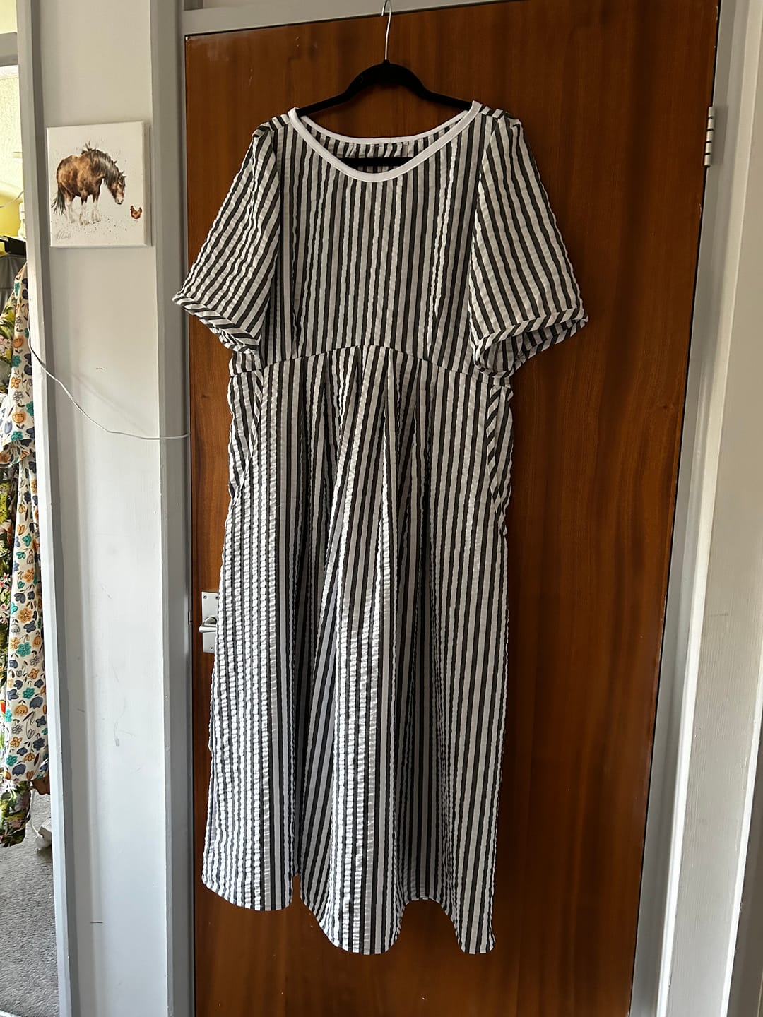 Customer photo review of Wide Stripes Seersucker Fabric